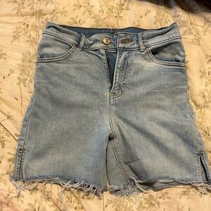 Express Midi High rise shorts